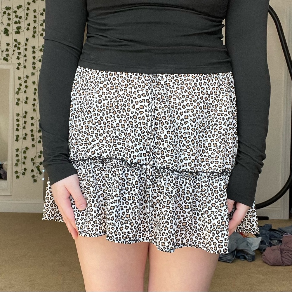 Leopard Print Skirt